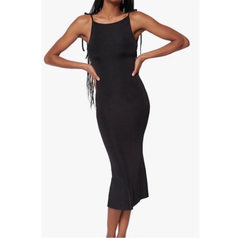 WeWoreWhat black midi dress